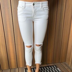 free people cropped white jeans
